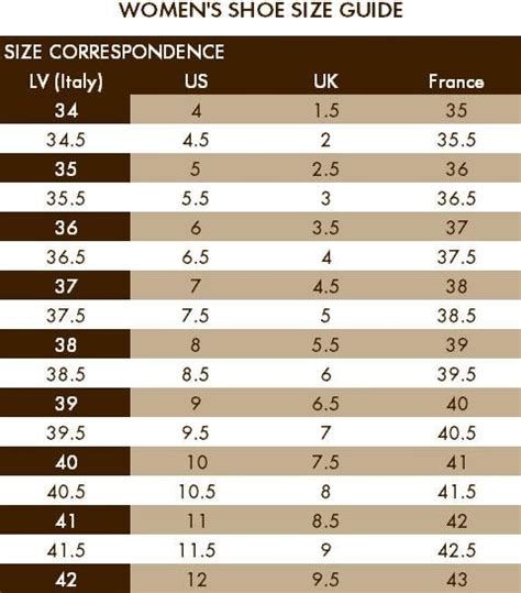 lv men shoe size chart|louis vuitton clothes size chart.